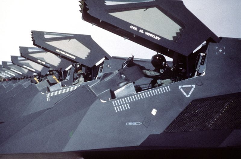 f 117 stealth fighter cockpit. F-117 stealth fighter aircraft