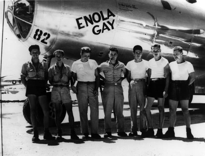 where did the enola gay take off from and what time