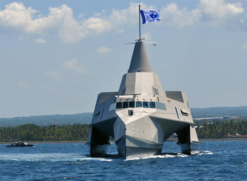 trimaran military ship